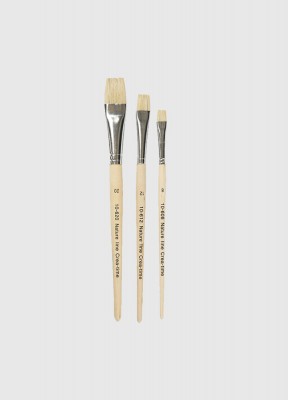 Natur Line Penslar, 3-packPlatta svinborstpenslar med träskaft till tjockflytande färger.Storlek på pensel: 8, 12, 20 mm 