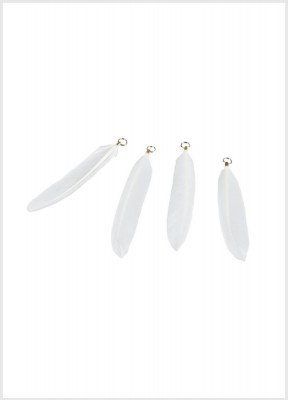 Hängande fjädrar, vit 20-packFina fjädrar i vit nyans som du lätt kan hänga i påskriset. Längd: 10 cmAntal: 20 st
