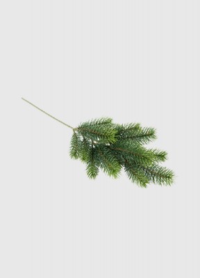 Konstgjord grankvist, grönKonstgjord grön grankvist att dekorera med till vintern och julen. Längd: 46 cm