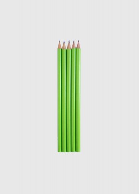 Blyertspennor, Grass Green 5 stBlyertspennor av cederträ.5 pennor / förpackning