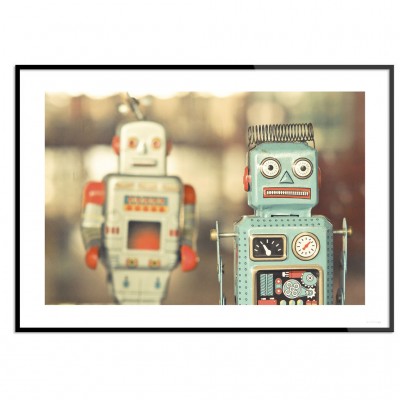 Poster Classic RobotHäftig poster med klassiska robotar.Tryckt på miljövänligt 230g, matt papperFinns i flera storlekarPostern levereras utan ram    