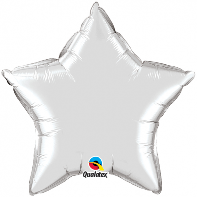 Ballong - Stjärna silverFolieballong som fylls antingen med luft eller helium. Färg: SilverAntal: 1 st Storlek: 91 cmTyp: folieballongFyllning: helium och luftFlygtid ballonger med helium: 2-5 dagarLyftkraft: 0-6gramBallongen är tillverkad av microfolie o