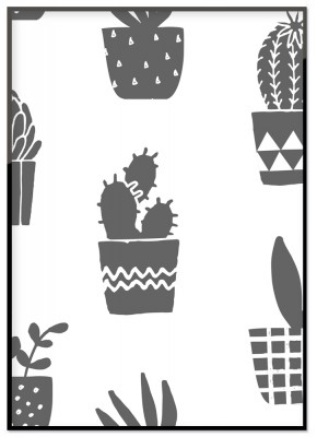 Poster Grey Cactus Kaktusar är häftiga växter och denna poster med just kaktusar är inte mindre häftig! Denna poster blir mycket snygg i barnens rum! Postern är gråtonad och har grå-vita bilder av olika sorters kaktusar. Beställ denna poster här, det blir