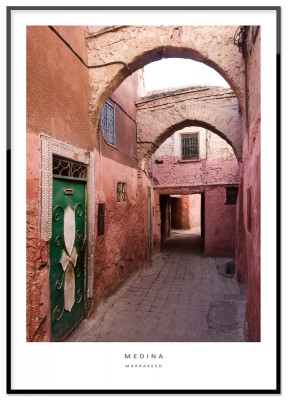 Poster, MedinaPoster från Medina i Marrakech. Tryckt på miljövänligt 230g, matt papperFinns i flera storlekar Postern levereras utan ram