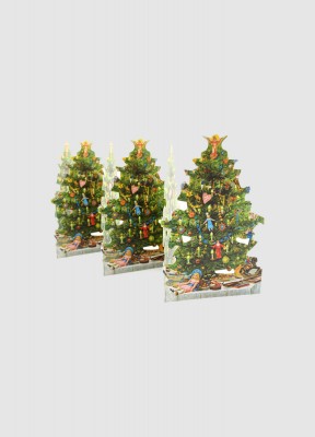 Pappersrad, julgranarEtt klassiskt julpynt i form av en pappersrad med julgranar. Storlek: 17x64 cmMaterial: Papper