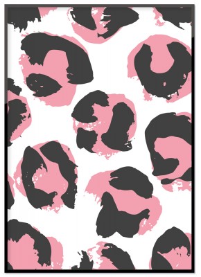 Poster Pink AnimalPoster med leopardmönster från kollektionen My kind of jungle