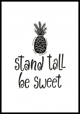 Poster, Stand TallEn härlig barnposter med ett fint och peppande citat som lyder Stand Tall