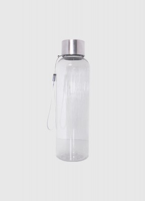 Vattenflaska 0,6LSnygg flaska i BPA-fri TRITAN-plast, lock i rostfritt stål. Tygöglan i locket gör det möjligt att hänga flaskan på en krok eller runt handleden. Ytan är skön att greppa. Gör sig perfekt på träningspasset eller under arbetsdagen på skrivbo