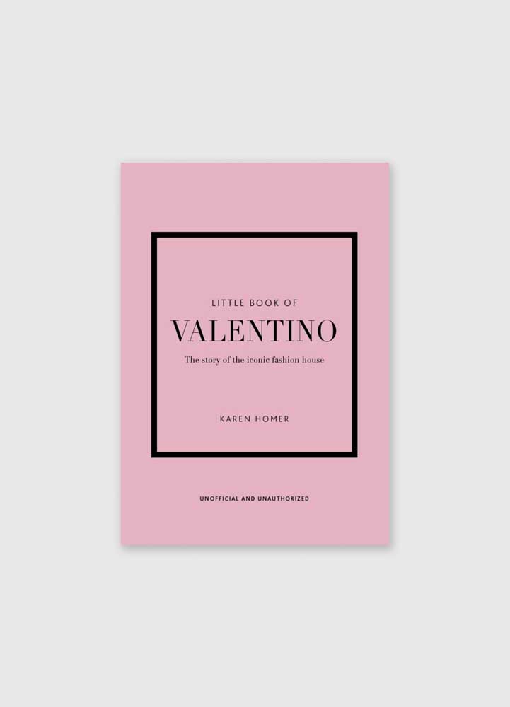 Coffee Table Book, Little Book of ValentinoSedan grundandet av House of Valentino i 1950-talets Rom har Garavani hyllats för önskvärdheten i hans design. Hans fantastiska klänningar i hans signatur Valentino Red har varit eftertraktade av jetsetet i över 